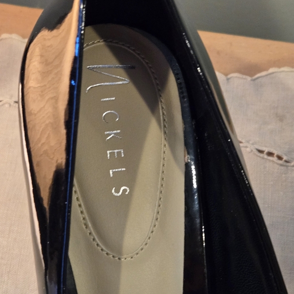 Nickels Black Patent Peep-Toe Heels – Size 10 – 3.5" Heel - Picture 11 of 16